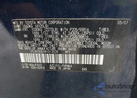 2008 Scion Xb z USA, uszkodzony, nr VIN JTLKE50EX81013528